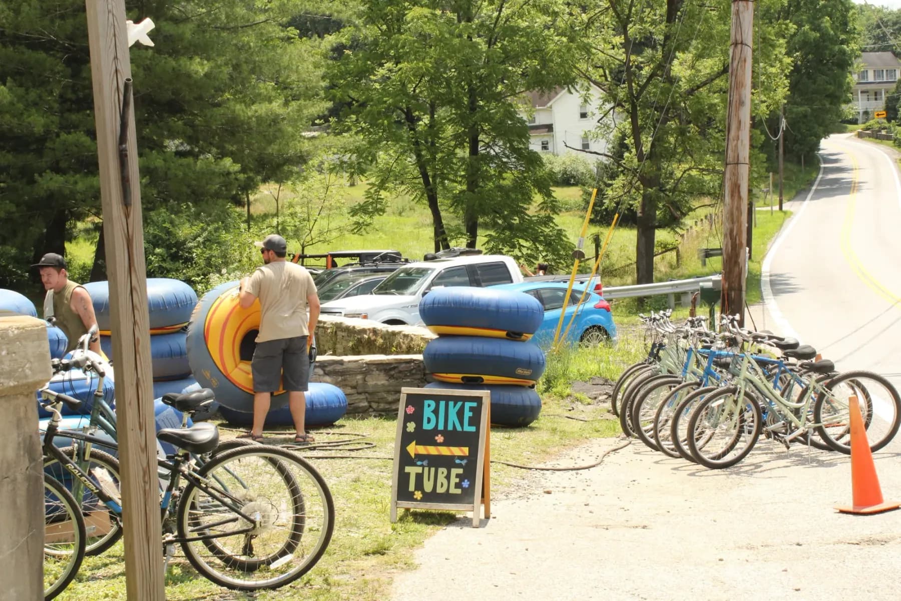 Tubing down the Gunpowder river